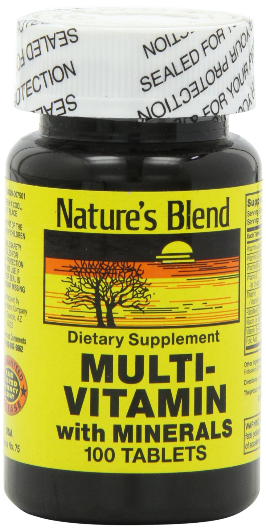 Nature's Blend NAT B Multivitamin & MIN TB Tablets, 100 Count