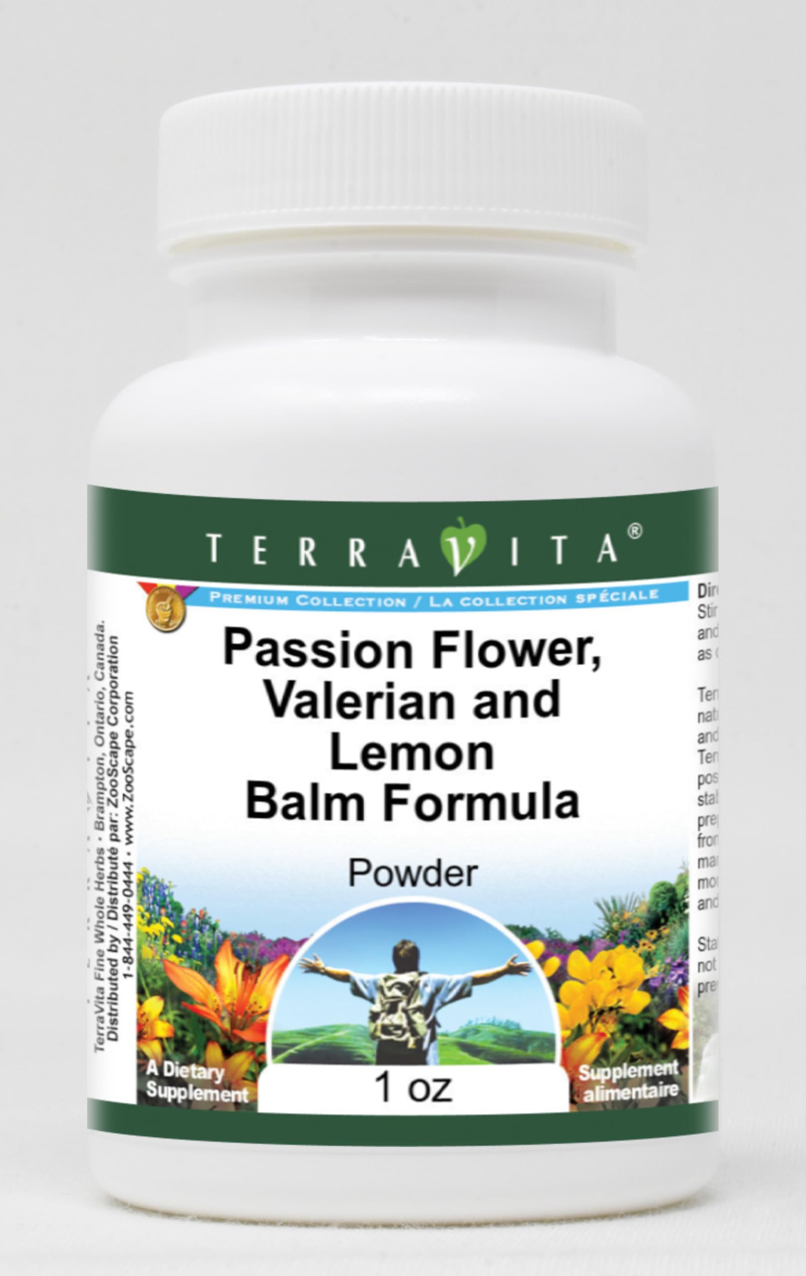 Terravita Passion Flower, Valerian and Lemon Balm Formula Powder, 1 oz