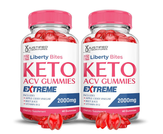 Justified Laboratories Liberty Bites Keto ACV Gummies Extreme 2000MG Gummy 120 Count