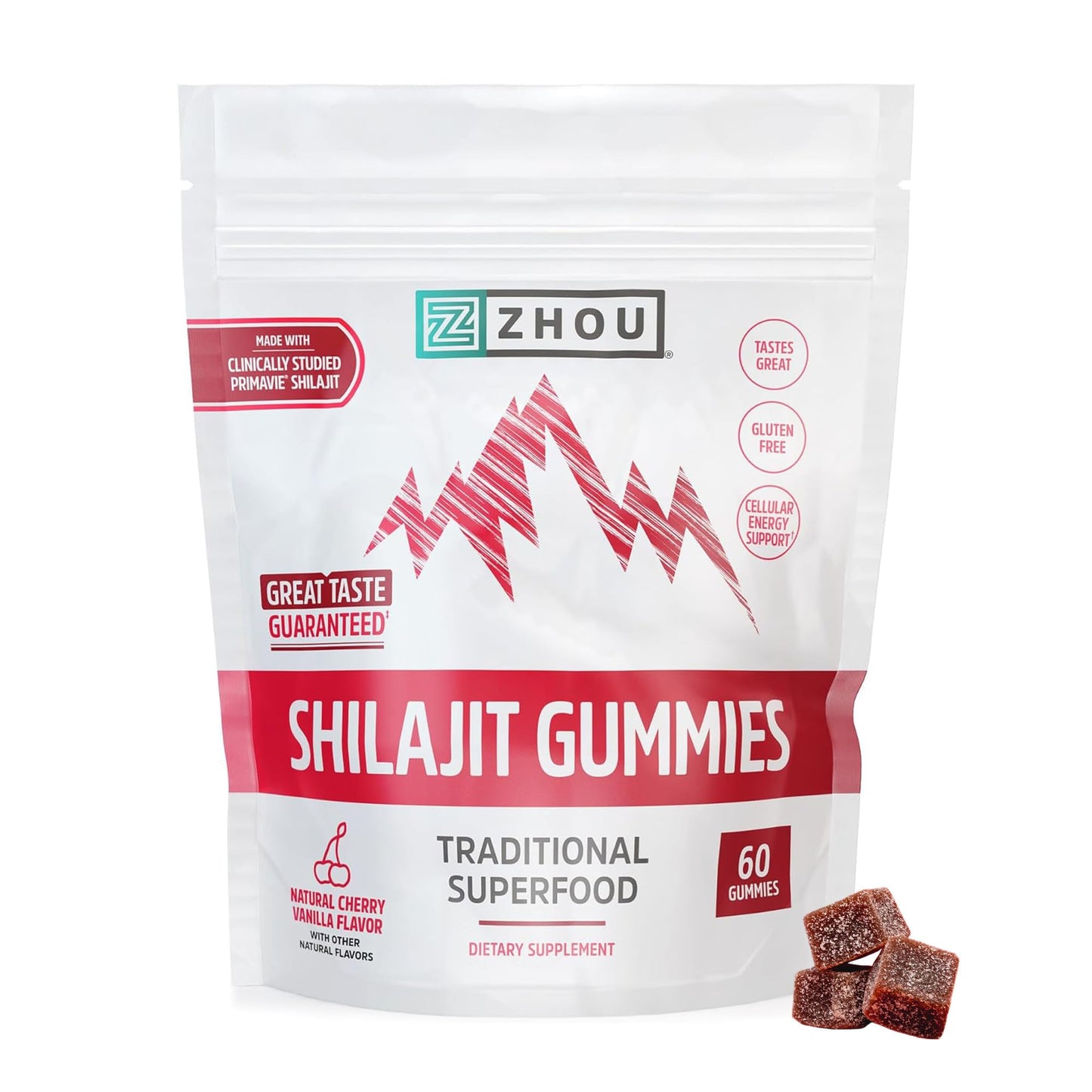 ZHOU Shilajit Gummies 60 Chews