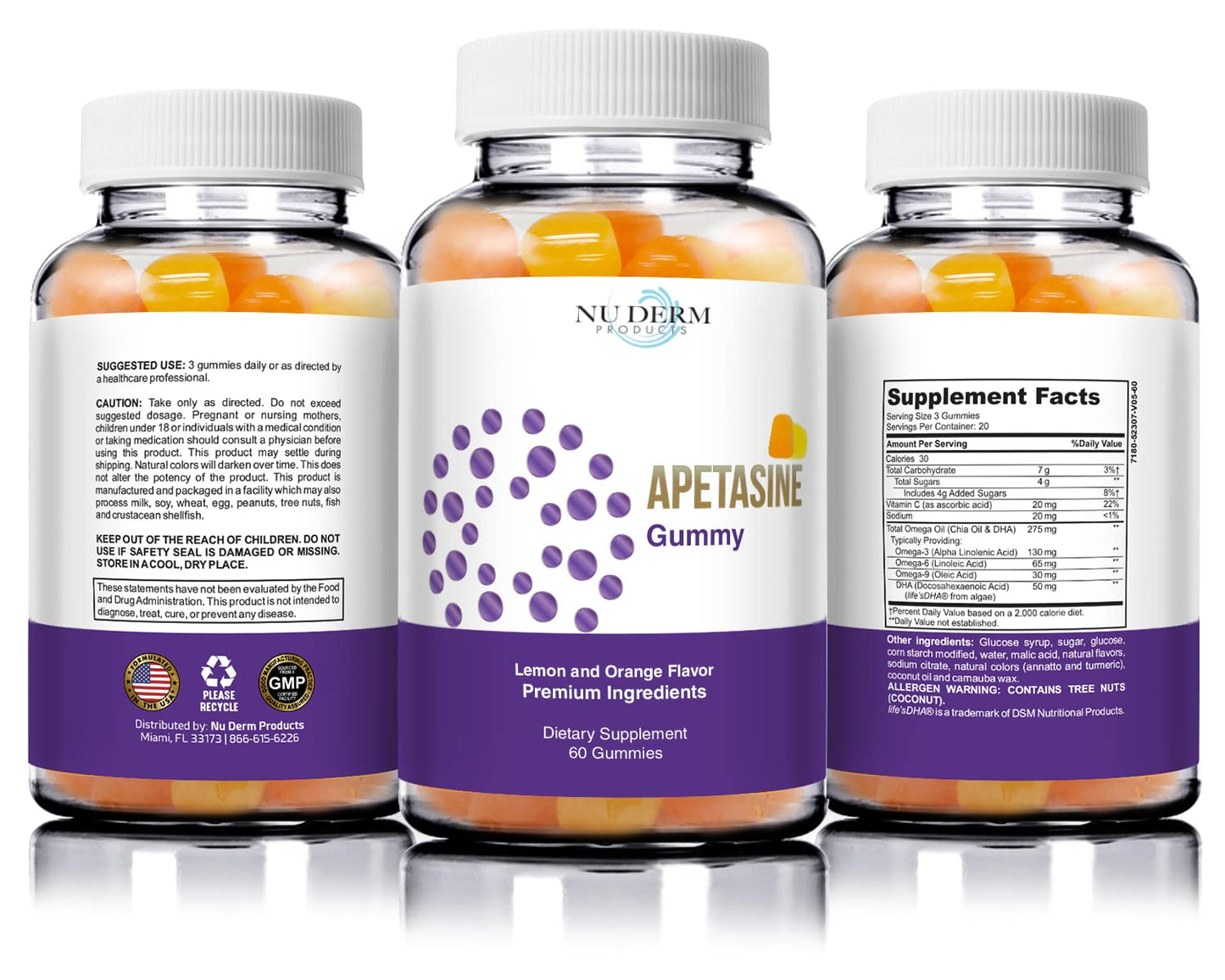 Clear-Biotic Apetasine Gain Weight Fast Appetite Stimulant Gummy 60 Count