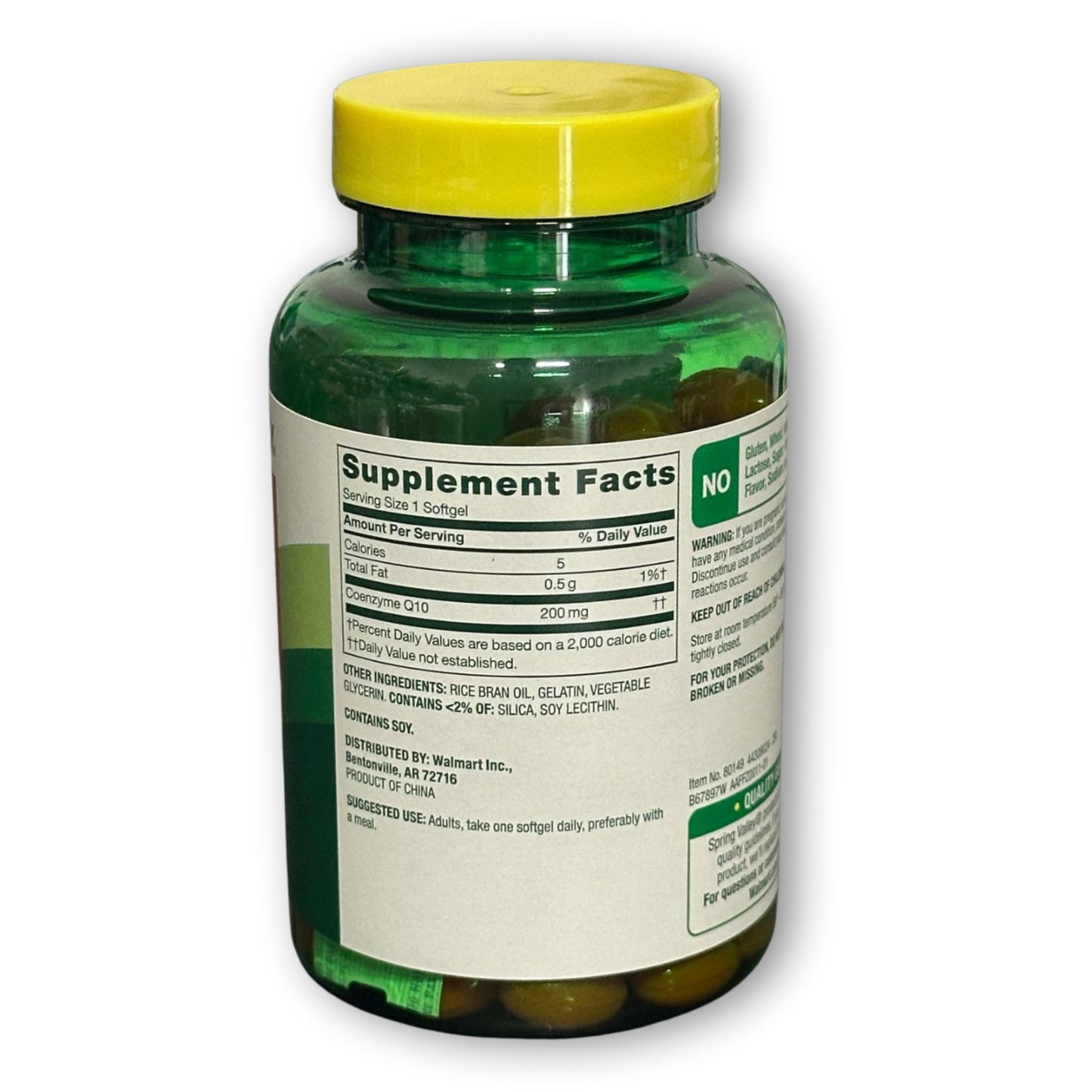 Fusion Shop Store CoQ10 200mg Rapid Release Softgels, 150 Count