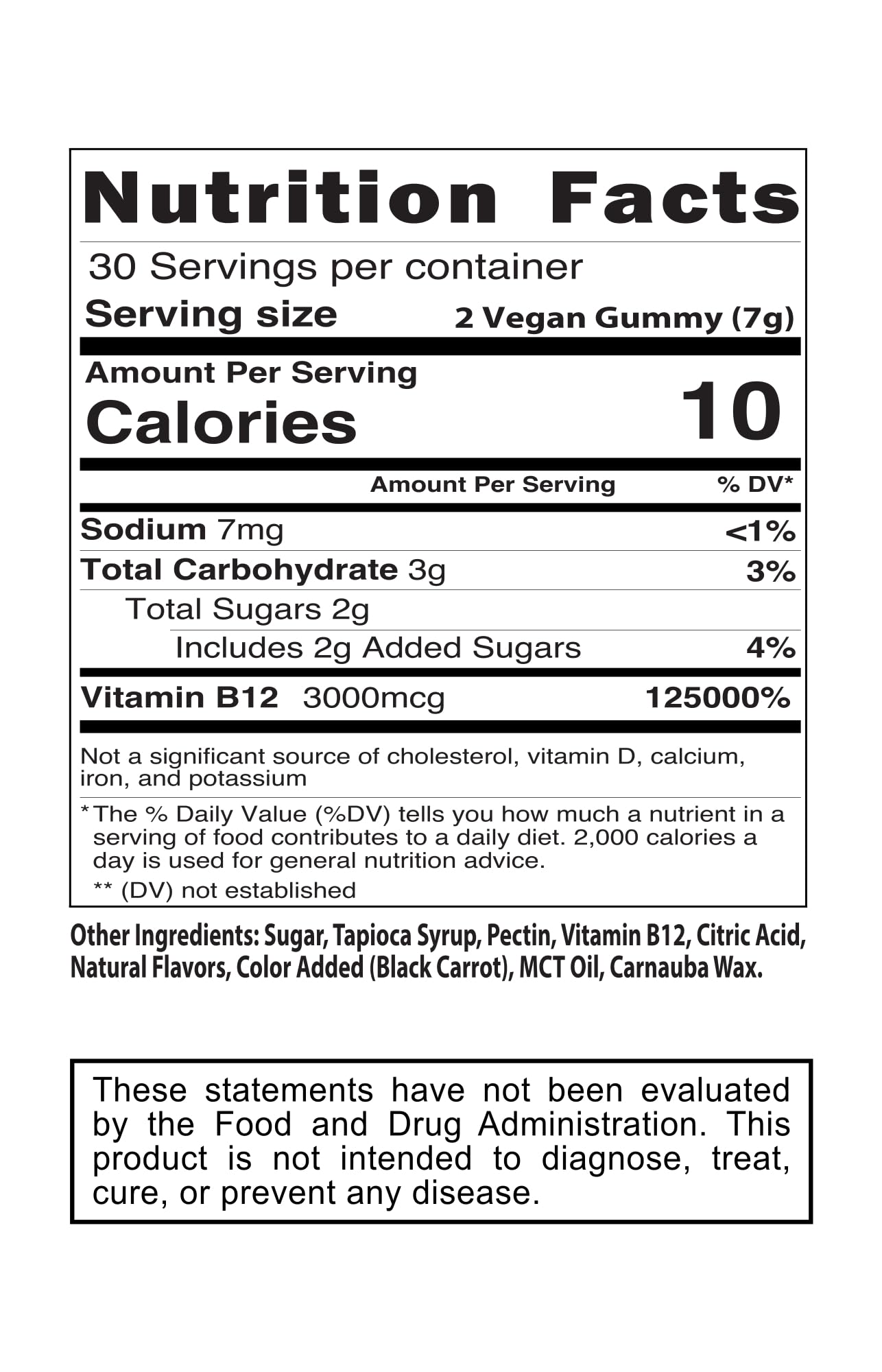 PREVENTING DECLINE Vitamin B12 Gummies 3000mcg, Vegan, Raspberry Flavor, Energy & Mood Support, 60 Count