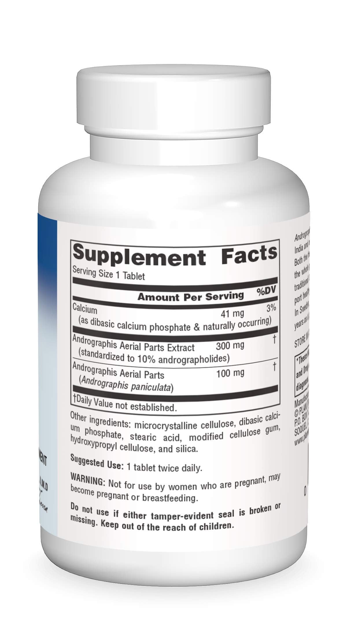 Planetary Herbals Full Spectrum Andrographis 400mg - Ayurvedic Herb, 60 Tablets