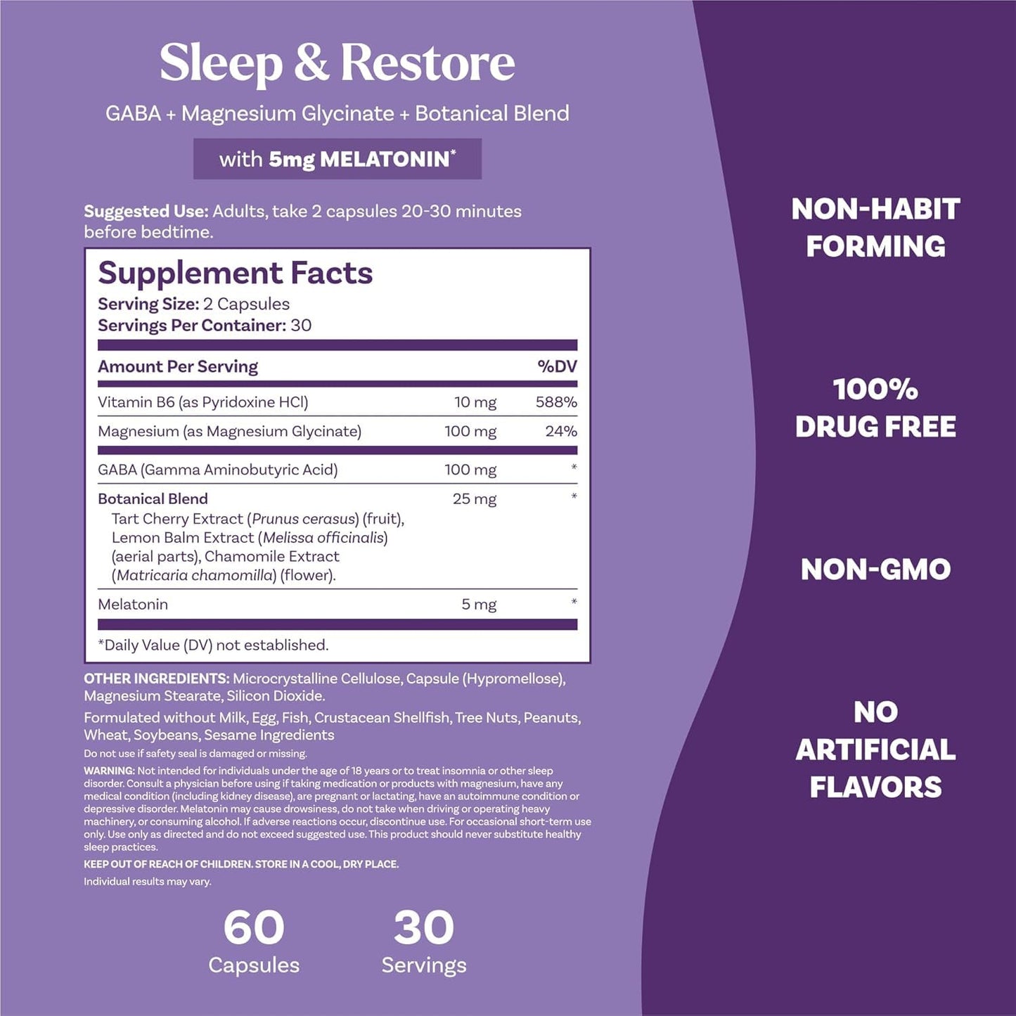 Natrol Sleep & Restore Capsules 120 Capsules