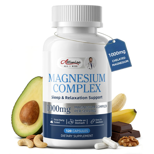 Alliwise 1000mg Magnesium Complex Capsule 120 Count