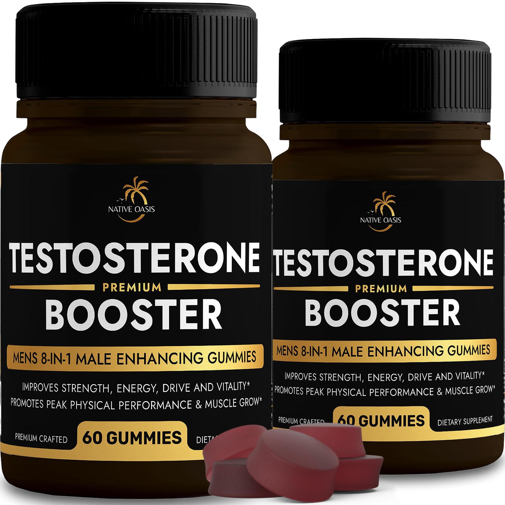 Native Oasis Testosterone Booster Gummies, 120 Gummies