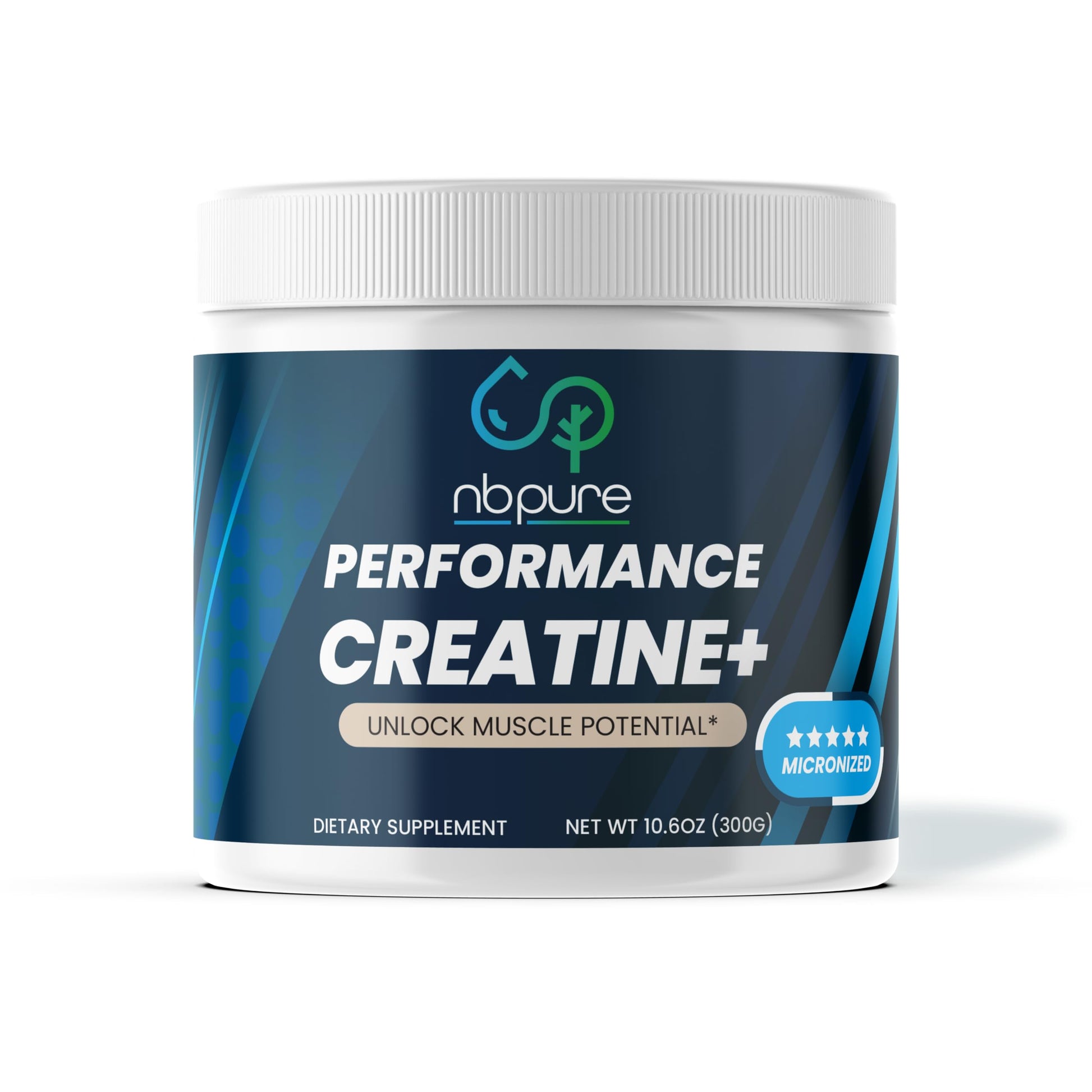 nbpure Performance Creatine+ Micronized Creatine Monohydrate (300g) Powder, 10.6 Ounce