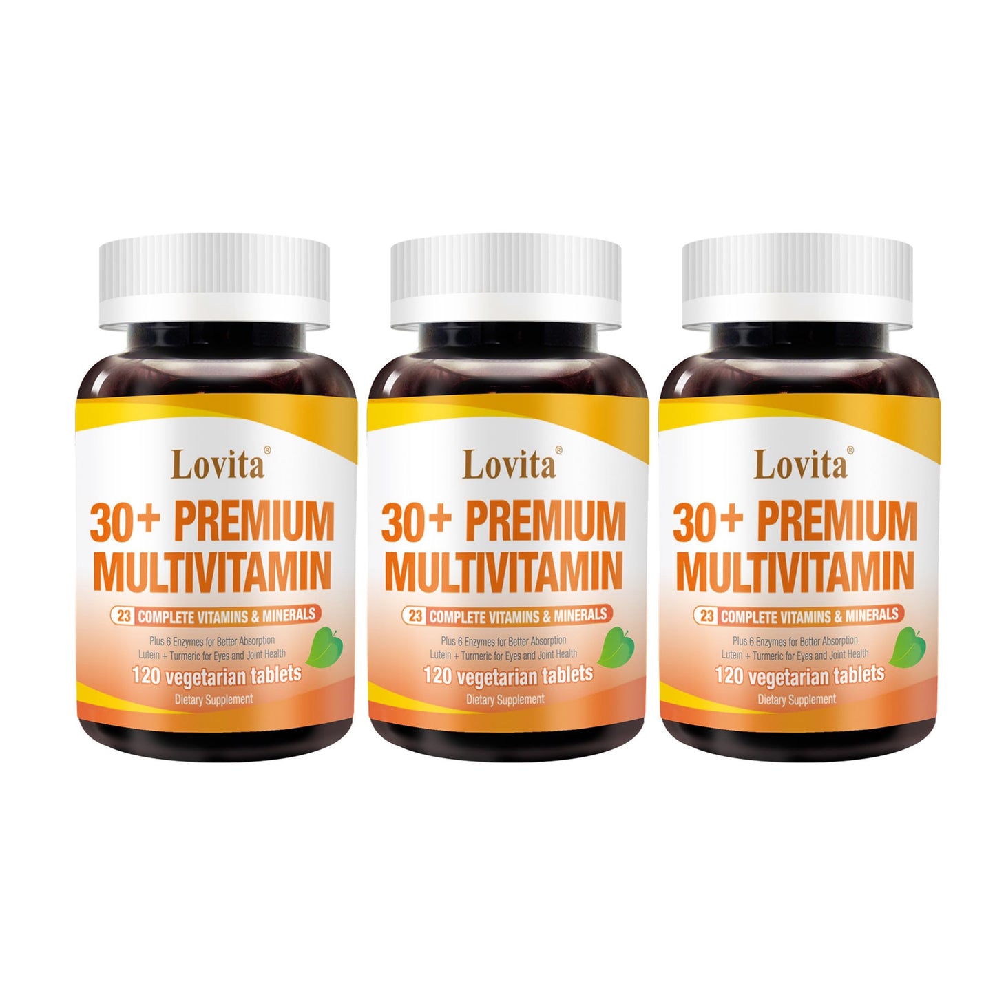 LOVITA Premium Multivitamin for Adults 30+ with Enzymes, Turmeric & Comprehensive Nutrient Support, 360 Tablets