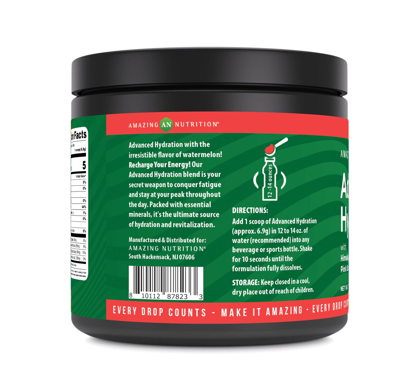 Amazing Nutrition Advanced Hydration Electrolyte Powder 7.5 Ounce