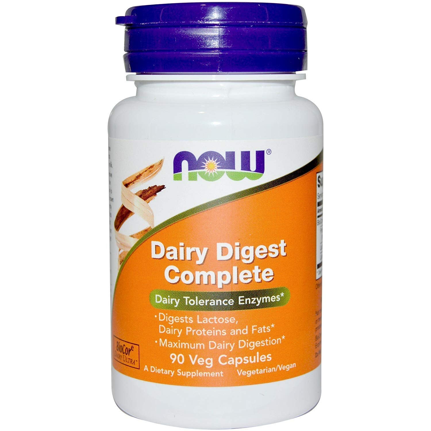 NOW Foods Dairy Digest Complete Capsules 180 Count