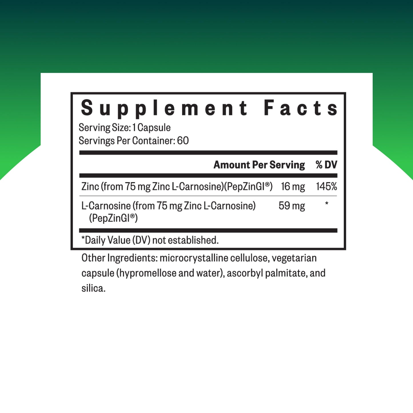 Seeking Health Zinc Carnosine Capsule 60 Capsules