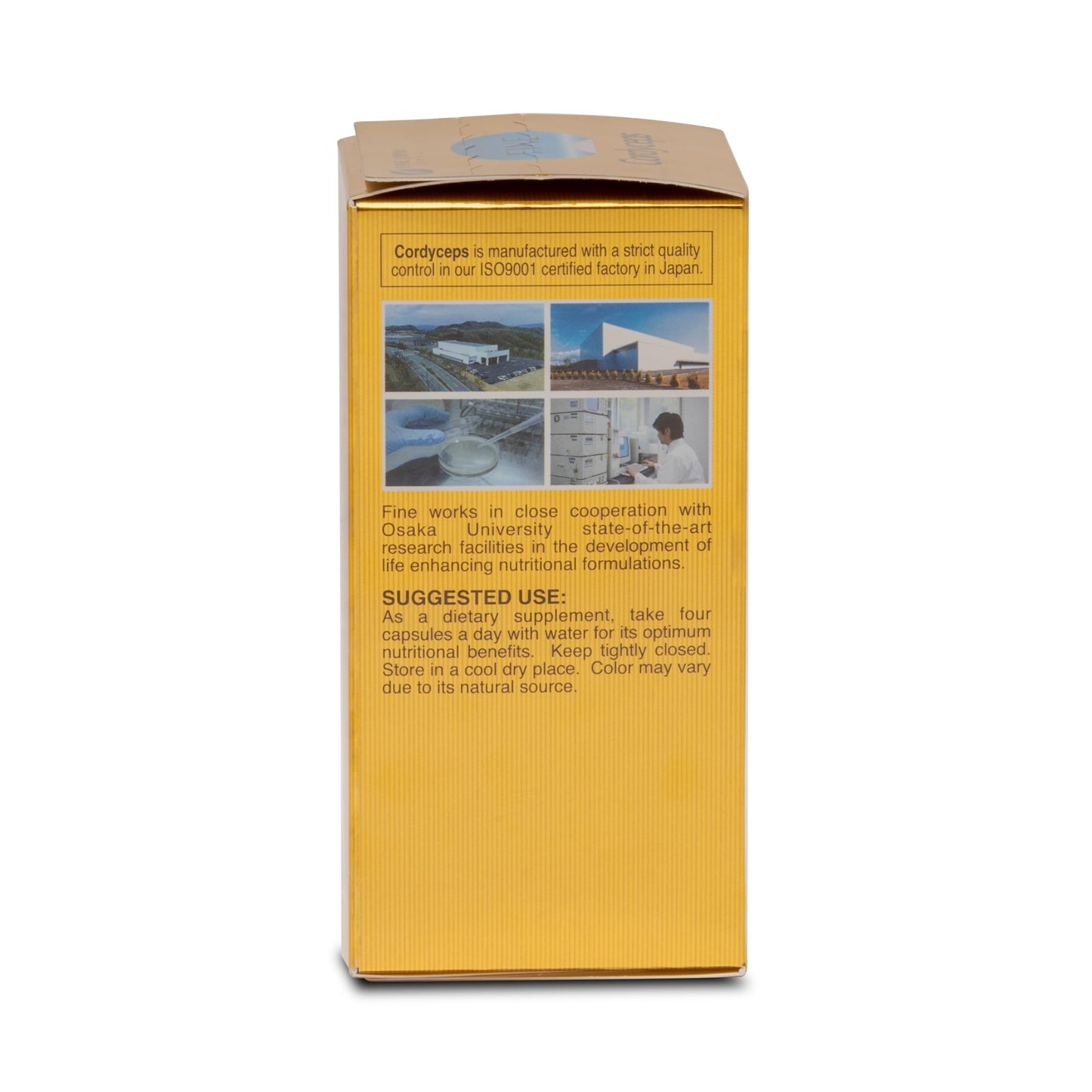 FINE JAPAN Cordyceps Mushroom Capsules 30 Count