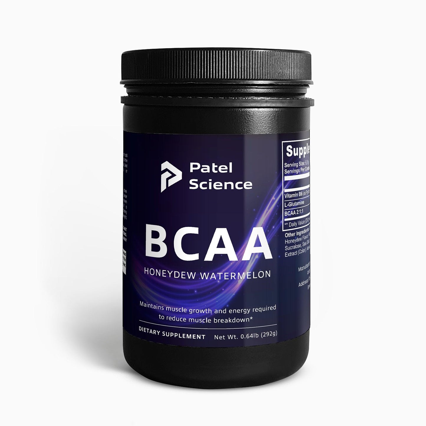 Patel Science BCAA Post Workout Powder (Honeydew/Watermelon) 1