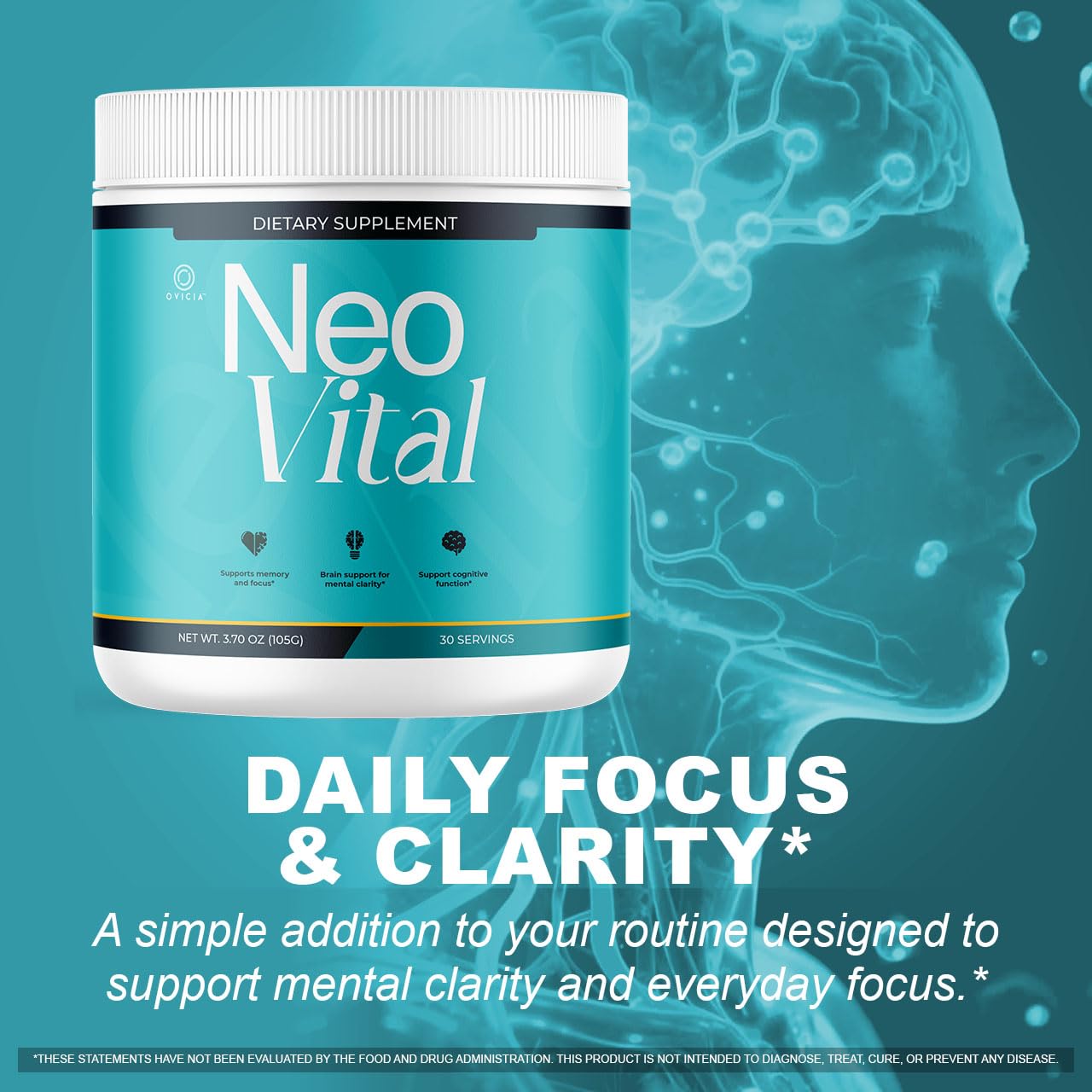 OVICIA Neo Vital Powder 3.7 Ounce