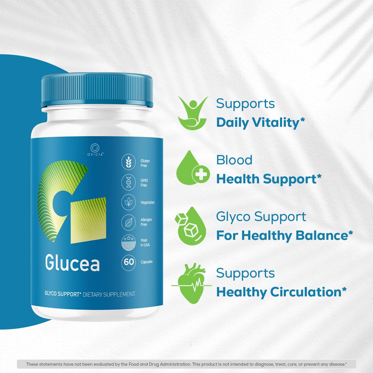 OVICIA Glucea Capsules 60 Count