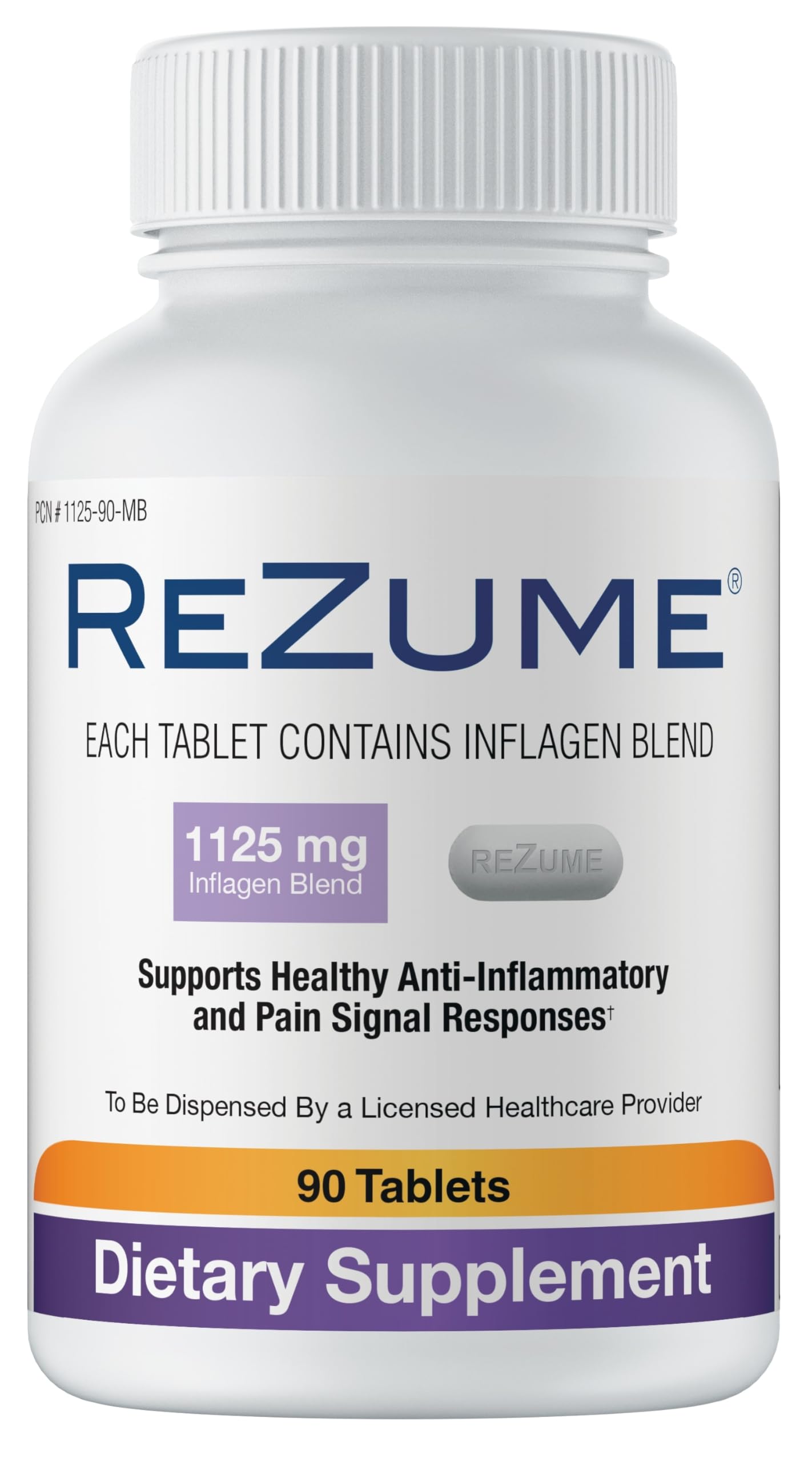 CryoDerm REZUME Full Spectrum Inflagan Blend Formula Tablets, 90