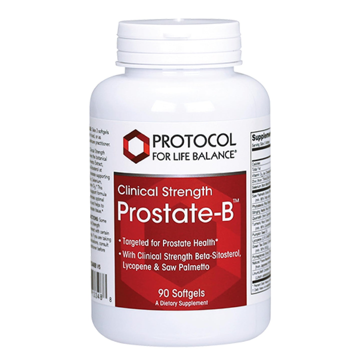 PROTOCOL FOR LIFE BALANCE Prostate-B Clinical Strength - Prostate Health Supplement for Men - with Beta Sitosterol, Lycopene & Saw Palmetto Softgels 90