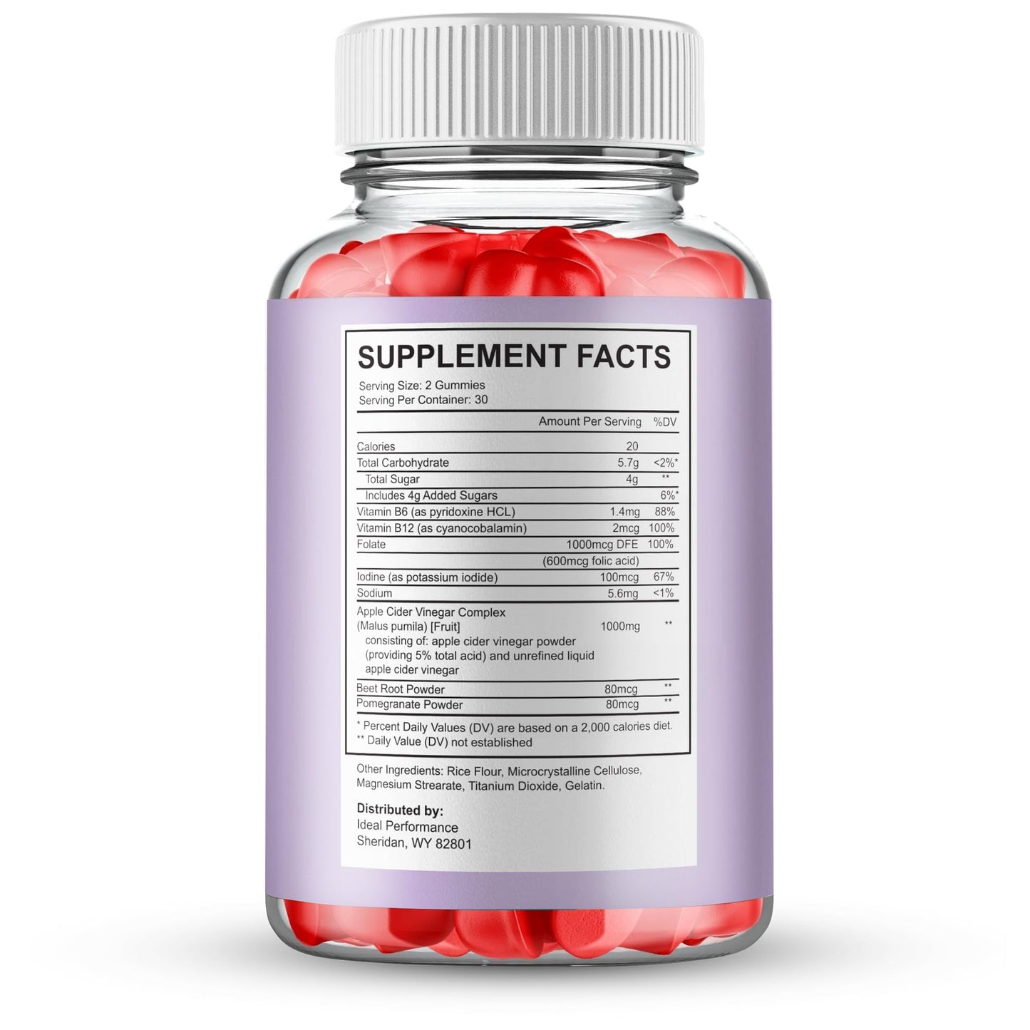 IDEAL PERFORMANCE Biovera Burn Gummies 120 Count