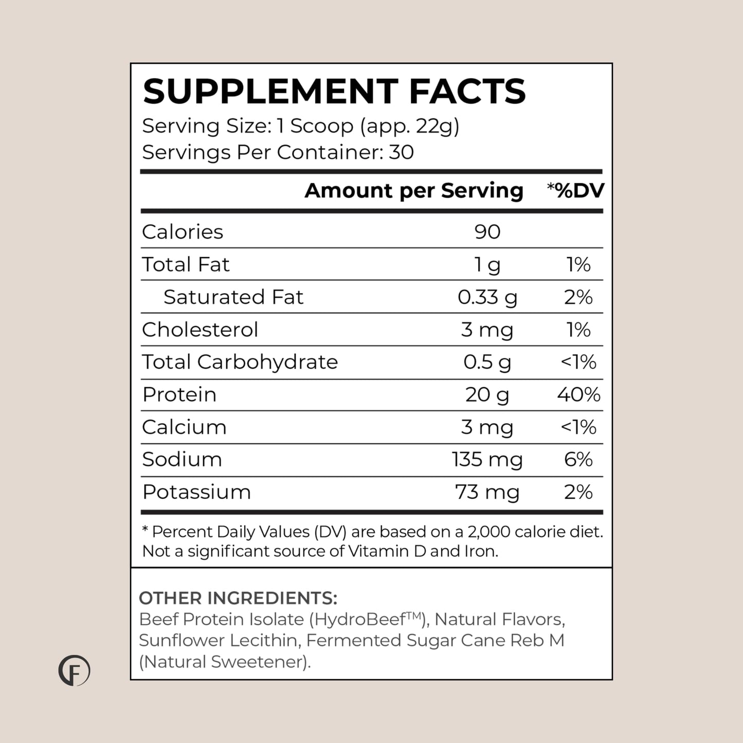 FASTer Way to Fat Loss Hydrolyzed Grass-Fed Beef Protein Powder - Vanilla - 20g Protein per Serving, 9 Essential Amino Acids, Sugar, Gluten & Dairy Free, Non-GMO, 1.46 lb