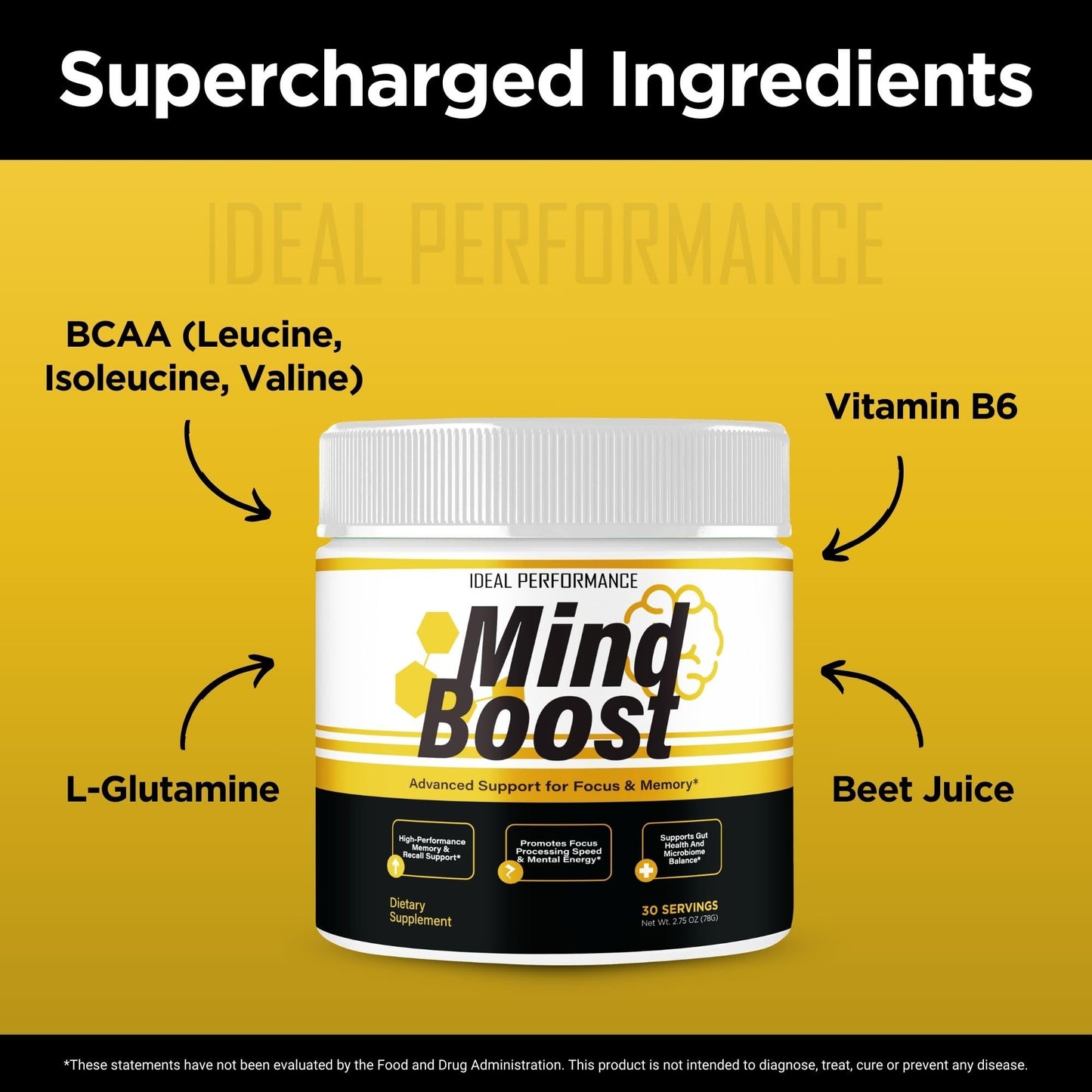 IDEAL PERFORMANCE Mind Boost Powder 10