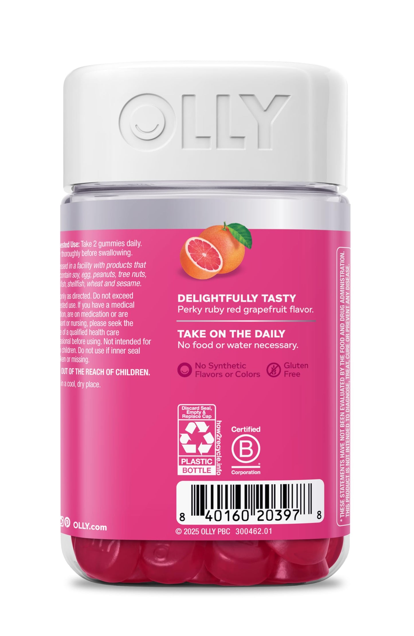 OLLY Hair Skin and Nails Gummies 120 Count