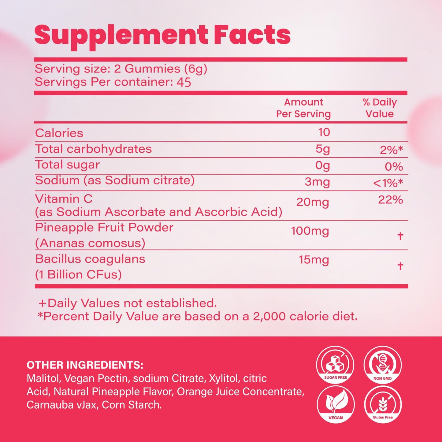 CABRHEART Prebiotics and Probiotics for Women & Men Gummies 1 Billion CFUs, Daily Probiotic for Gut Health and Immune Support, Strawberry Flavor, 90 Count