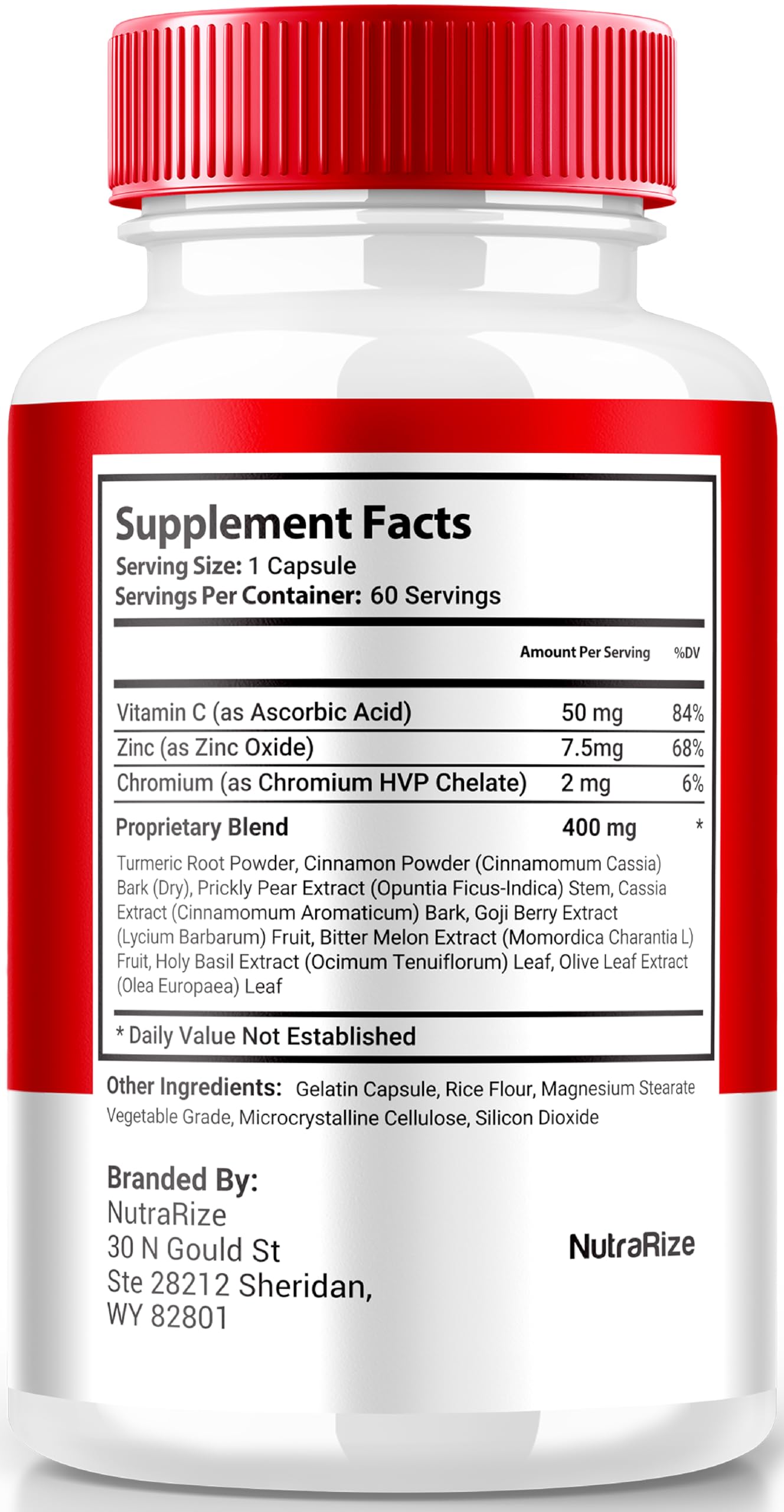 NutraRize Gluco Ally Capsules, 60 Capsules