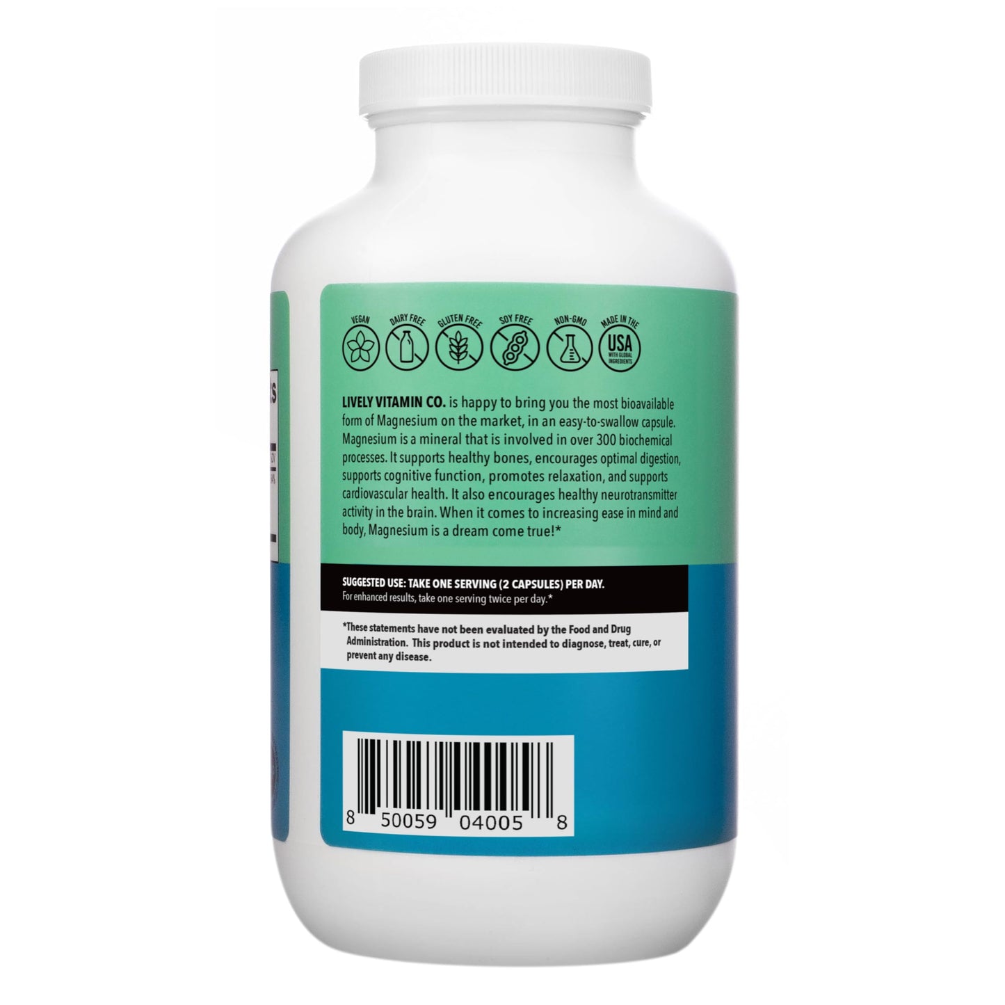 Lively Vitamin Co Magnesium Ease Capsules 360