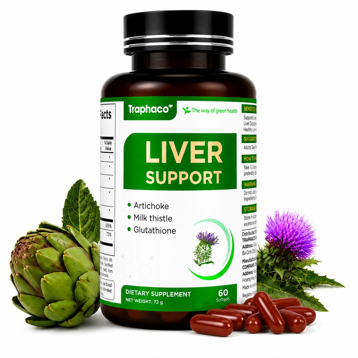 Traphaco Liver Support Supplement Softgel 60