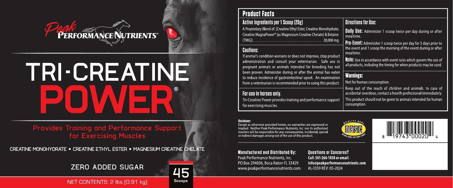 Peak Performance Nutrients Tri Creatine Power Powder 2 lb