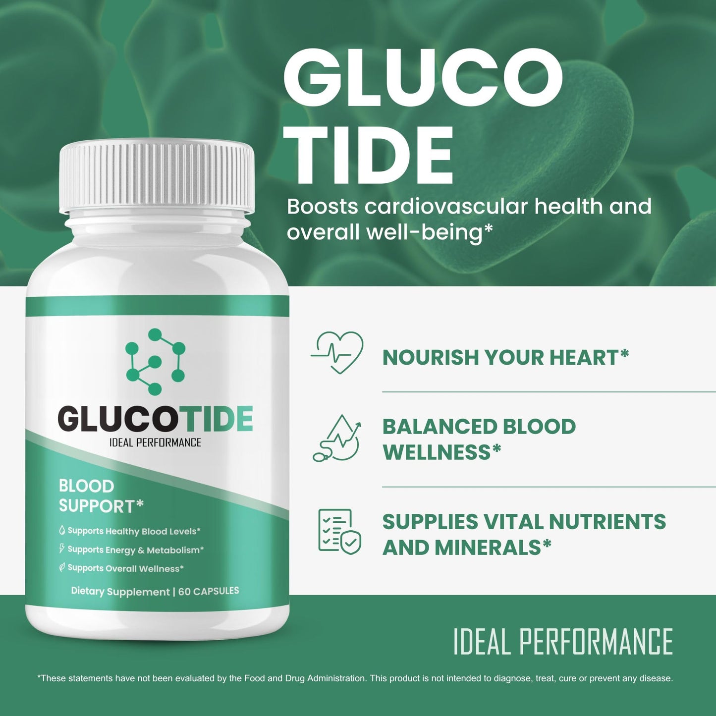IDEAL PERFORMANCE Glucotide Capsules, 300 Capsules