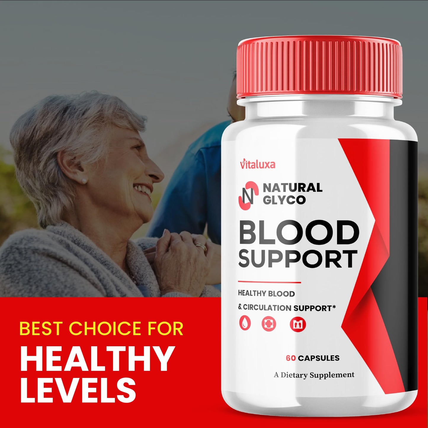 Vitaluxa Natural Glyco Blood Sugar Supplement Capsule 60 Count