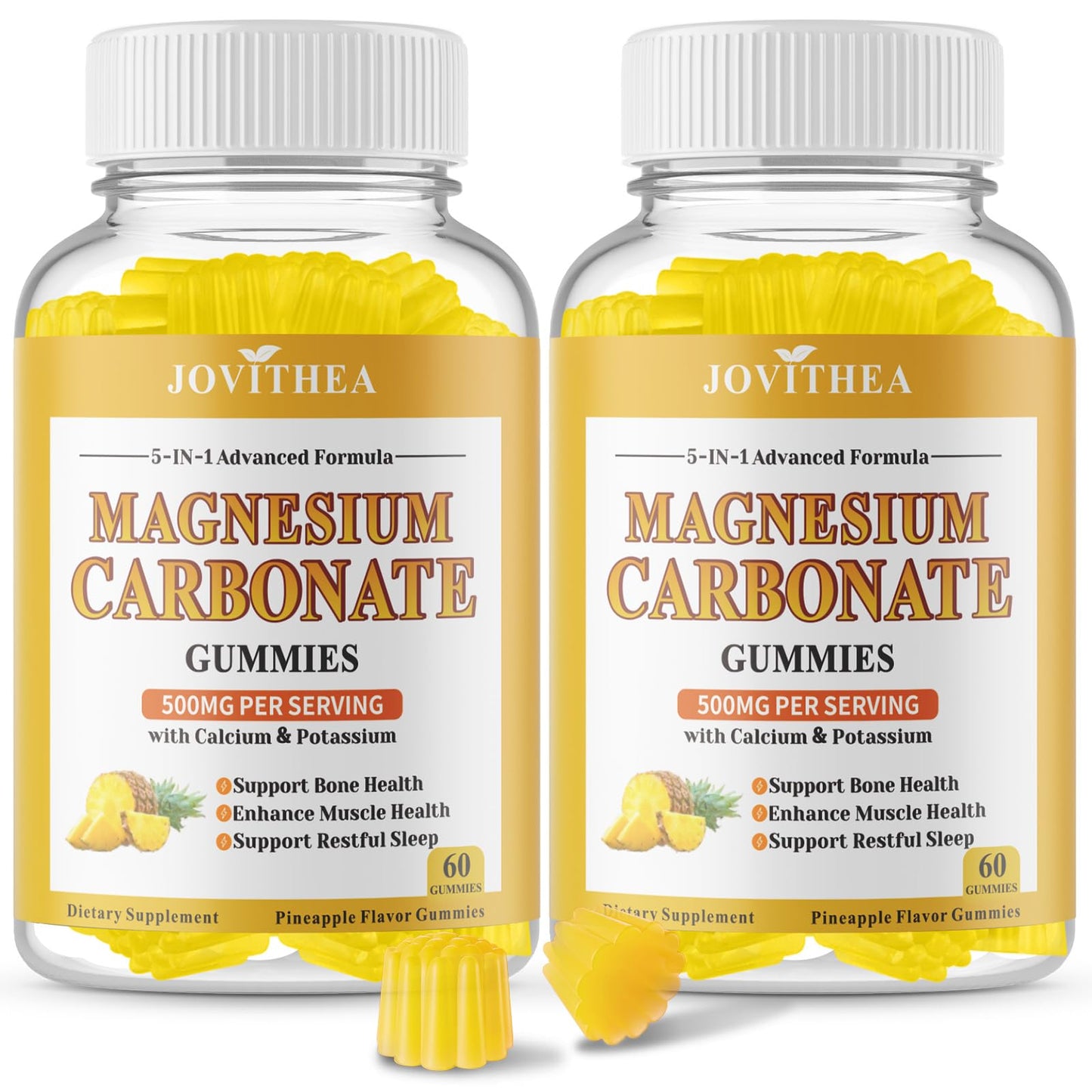 JOVITHEA Magnesium Carbonate Gummies 500mg, 120 Gummies