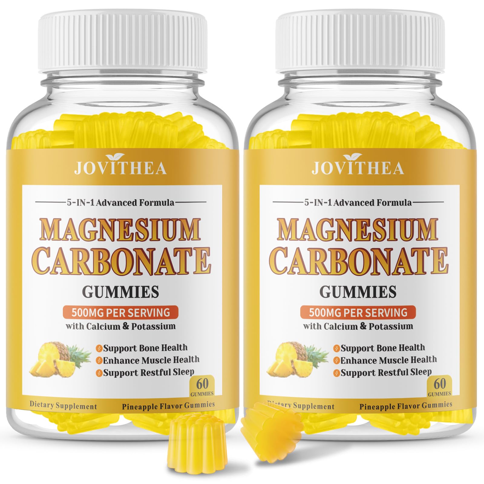 JOVITHEA Magnesium Carbonate Gummies 500mg, 120 Gummies