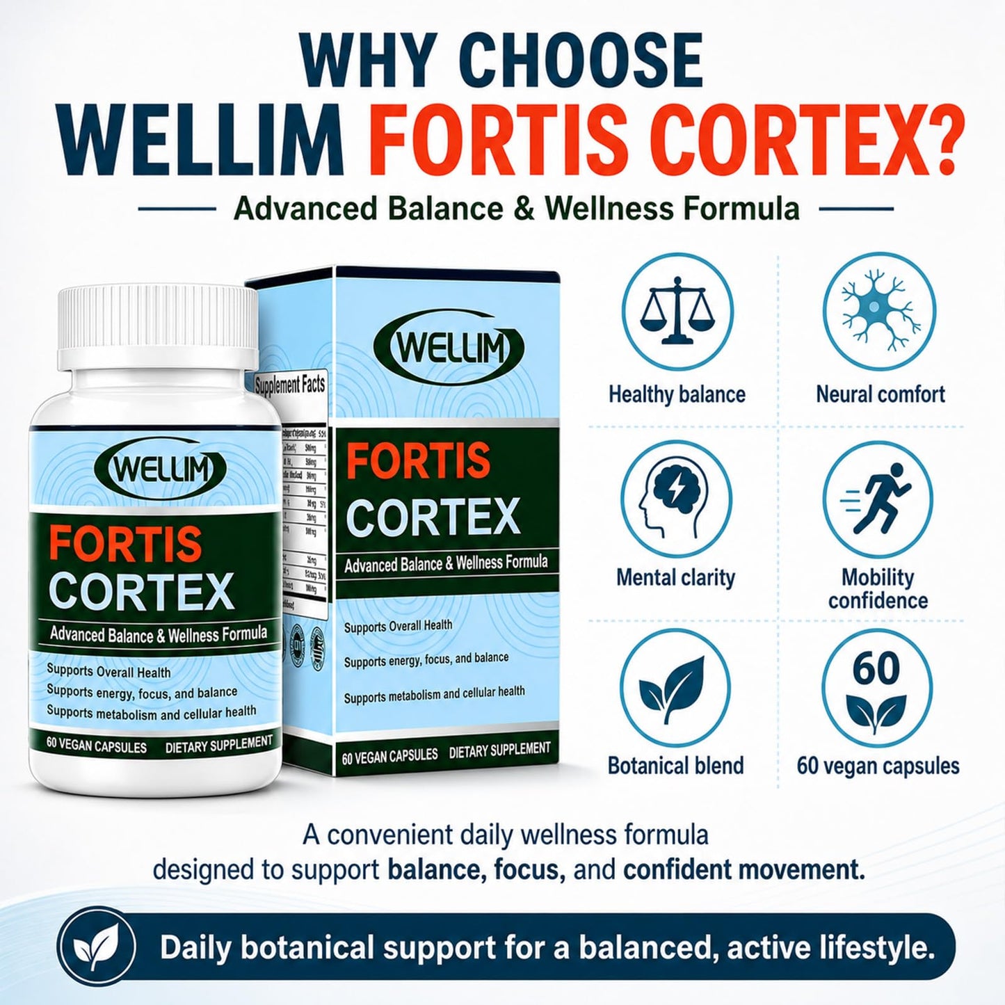 Haritaki Wellim FortisCortex Capsule 60 Count