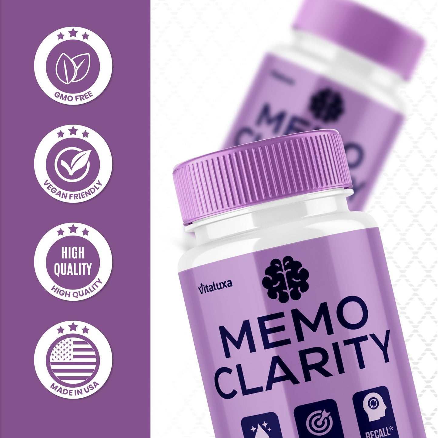 Vitaluxa Memo Clarity Capsules 60 Count