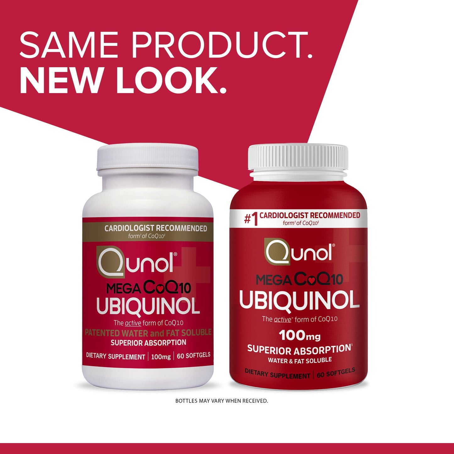 Qunol Mega Ubiquinol CoQ10 100mg Softgels, 120 Count