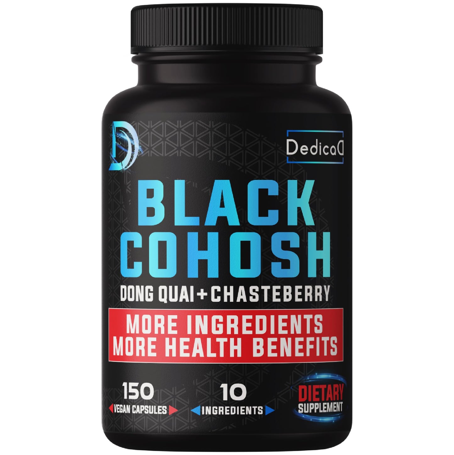 DEDICAD 12in1 Black Cohosh Menopause Support, 150 Capsules