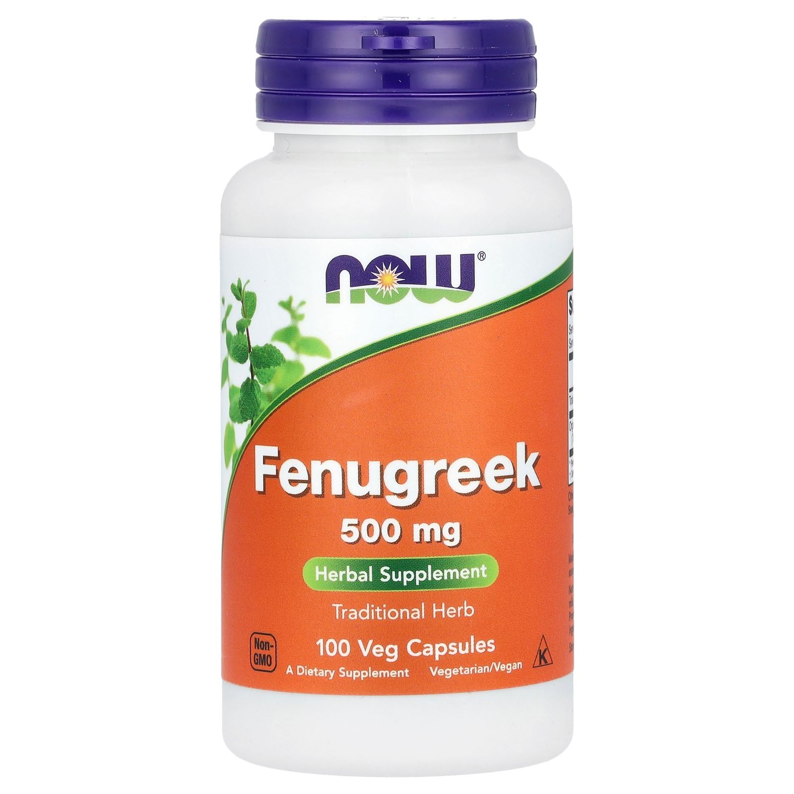 NOW Foods FOENUGREEK 500MG Capsule, 1 Capsule