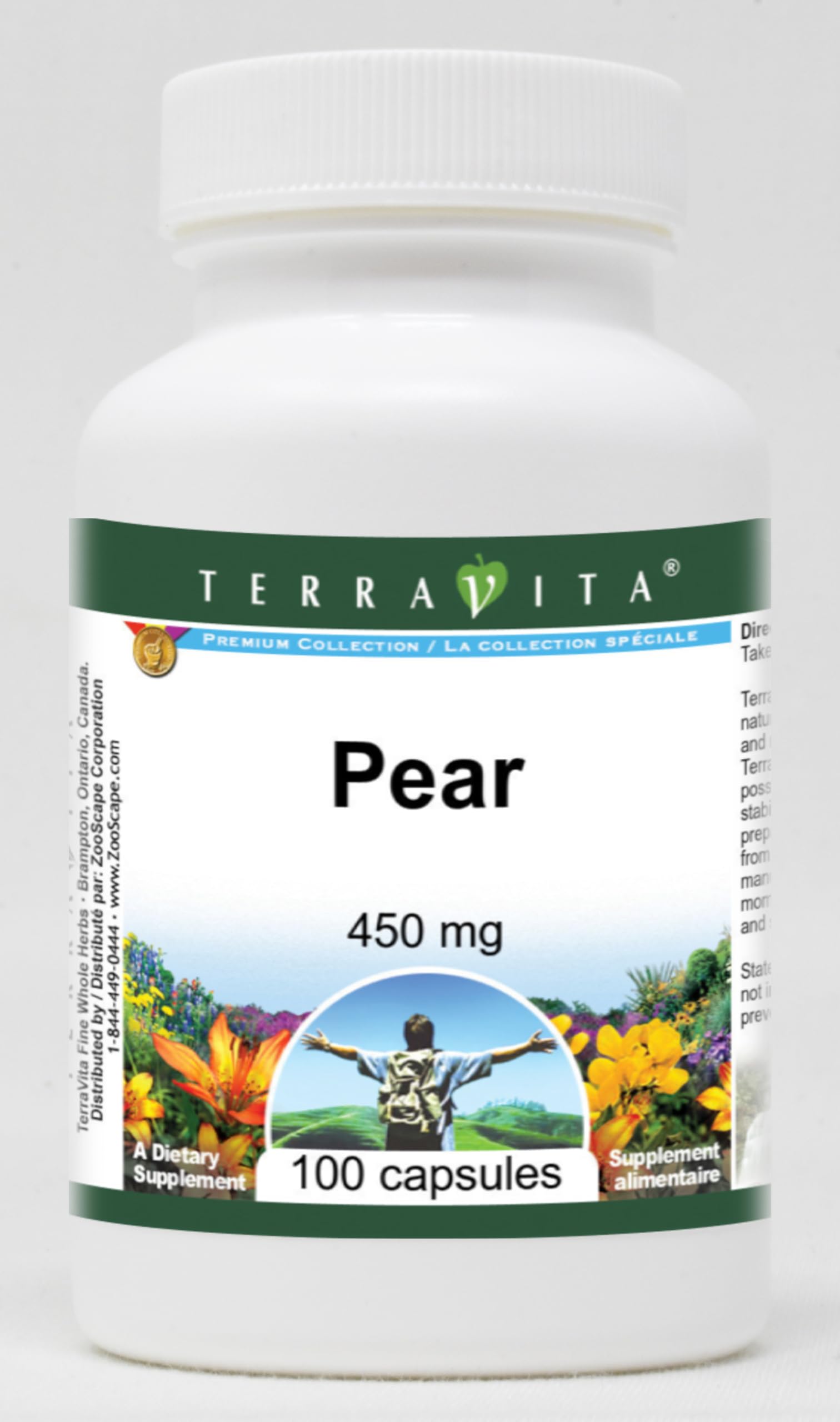 Terravita Pear - 450 mg Capsules, 100 Count