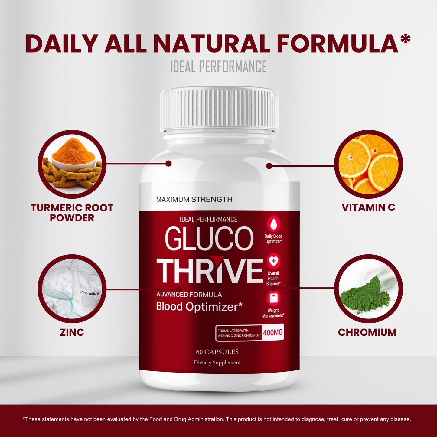 IDEAL PERFORMANCE Gluco Thrive Capsules 300 Count