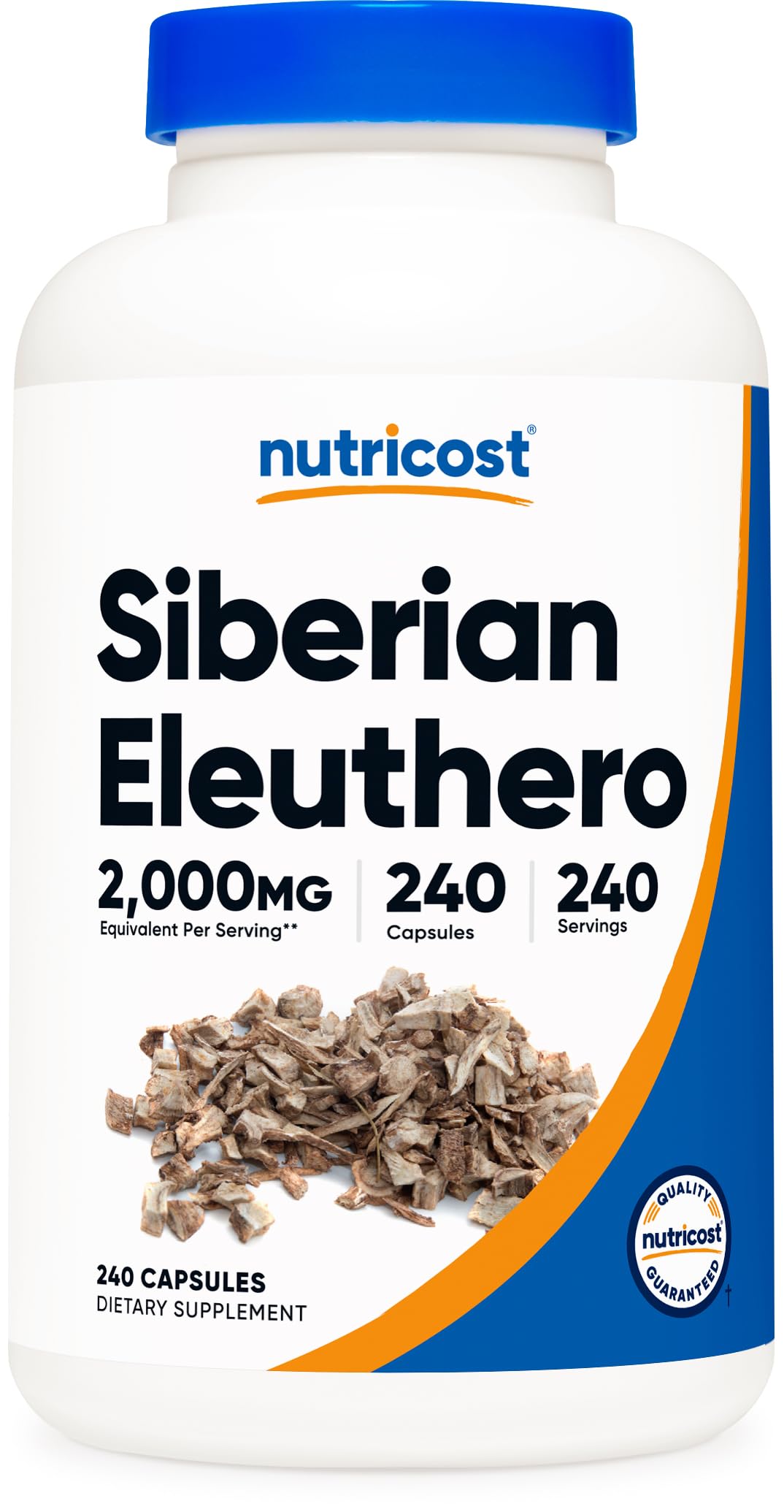 Nutricost Siberian Eleuthero 500mg Capsules, 240 Count