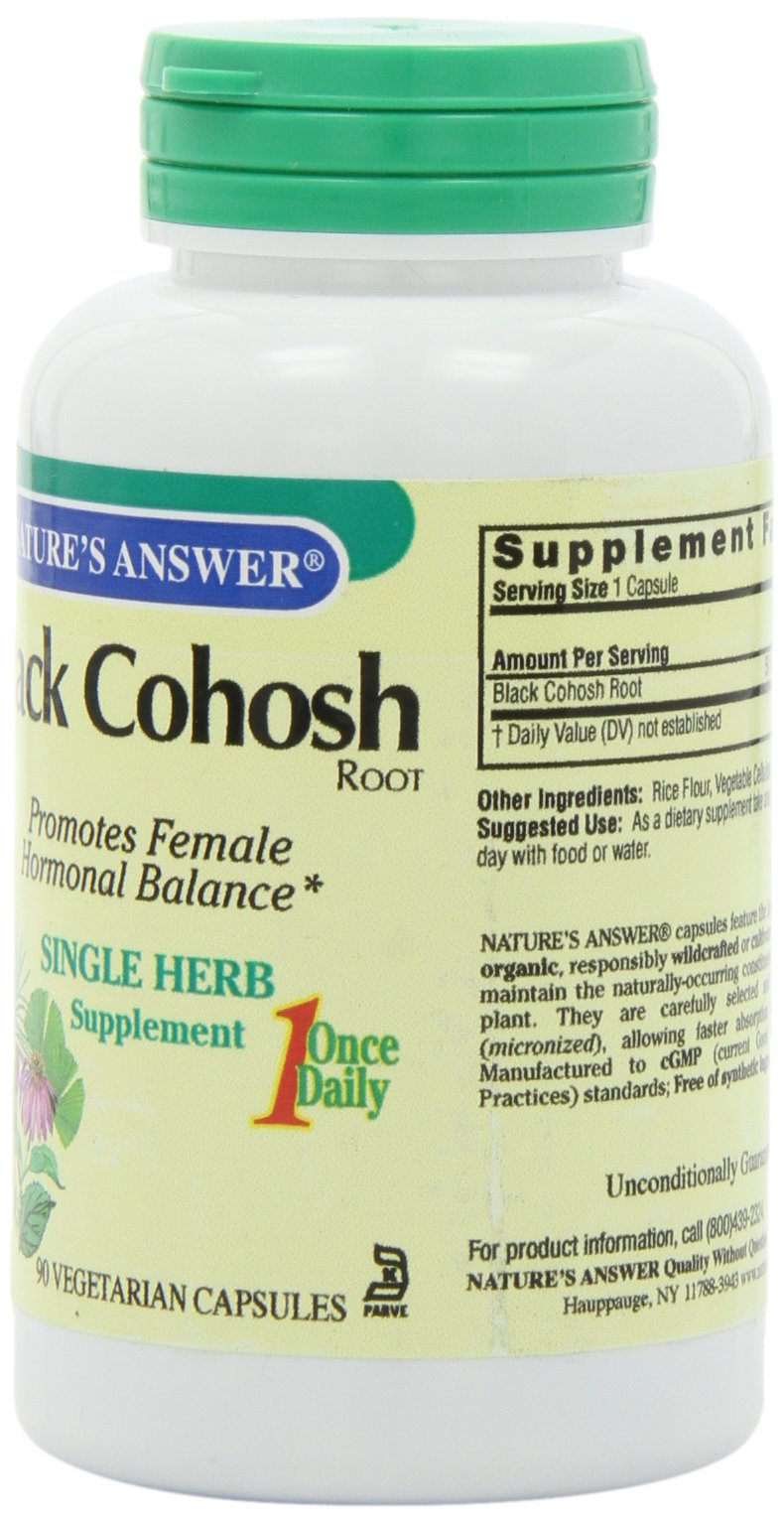 Nature's Answer Black Cohosh Root Capsule 90 Count