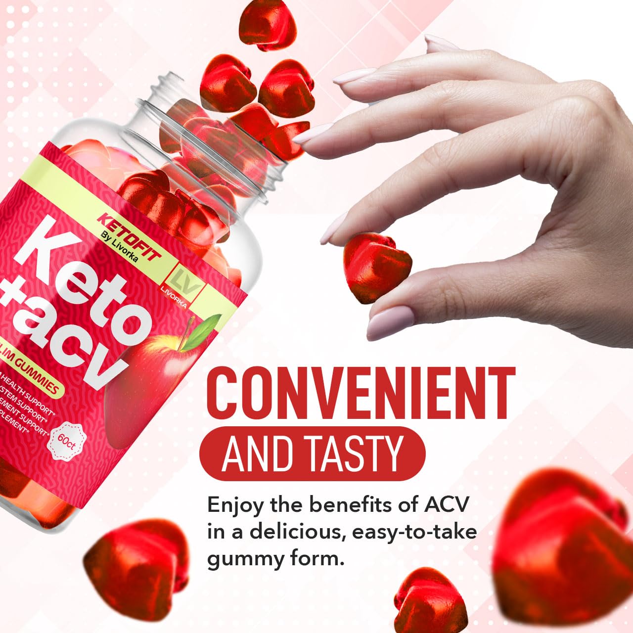 LIVORKA Ketofit ACV Gummies 120 Gummies