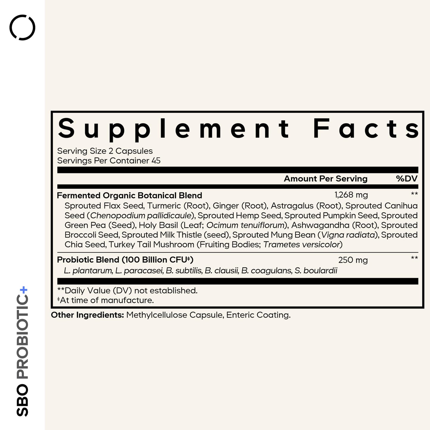 Codeage SBO Probiotics Capsule 90 Count
