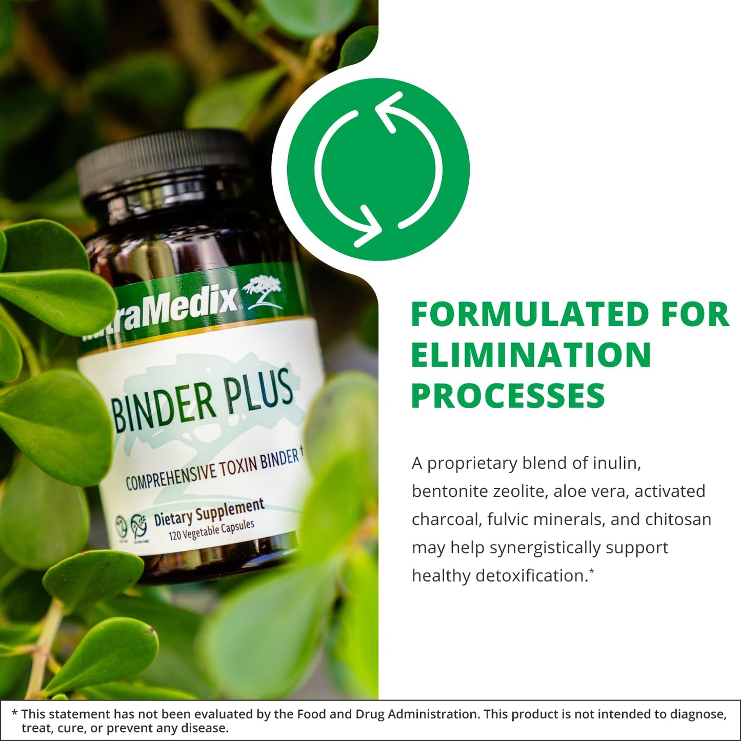 NutraMedix Binder Plus Capsule, 120 Capsules