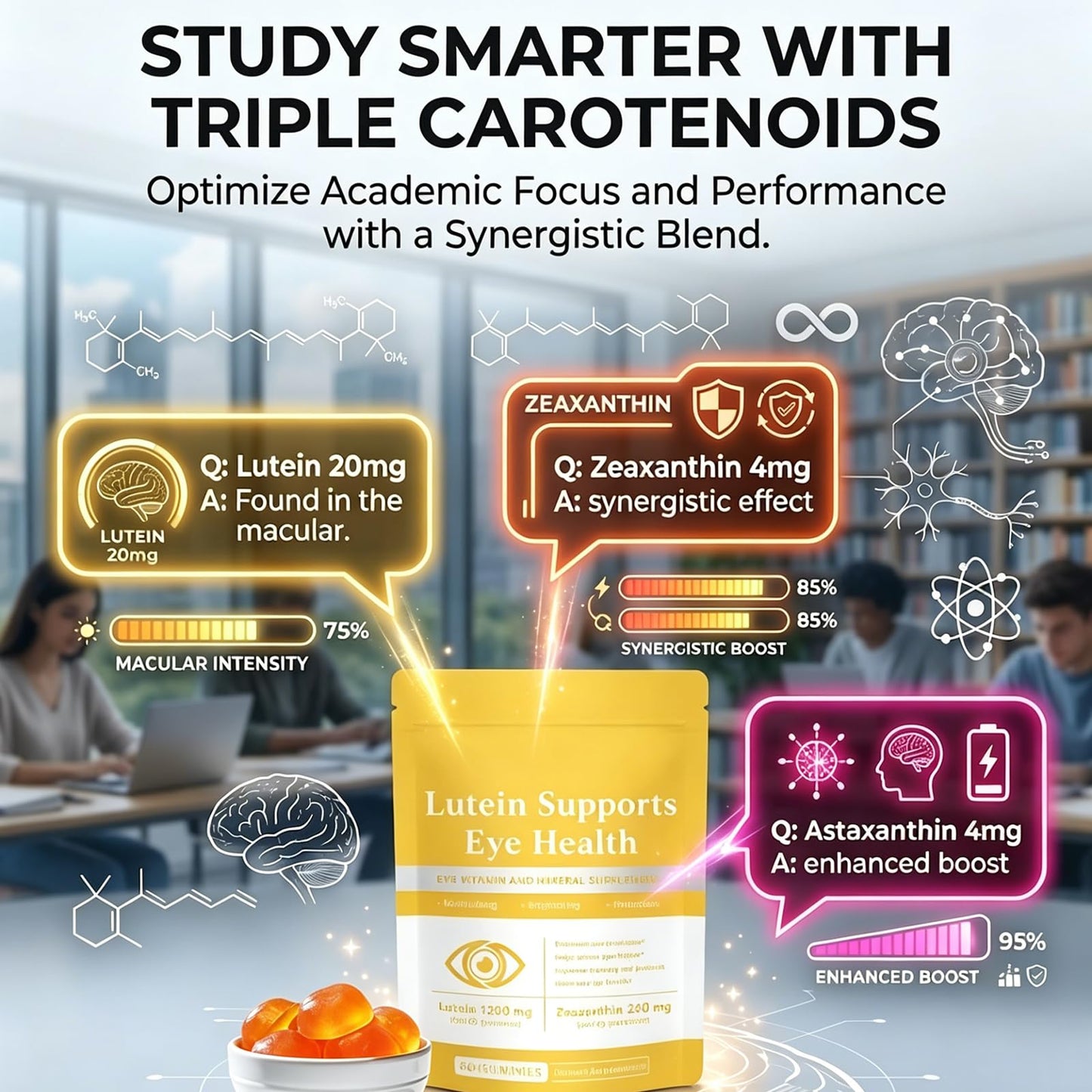 HZSprance Lutein & Zeaxanthin Gummies 60 Count