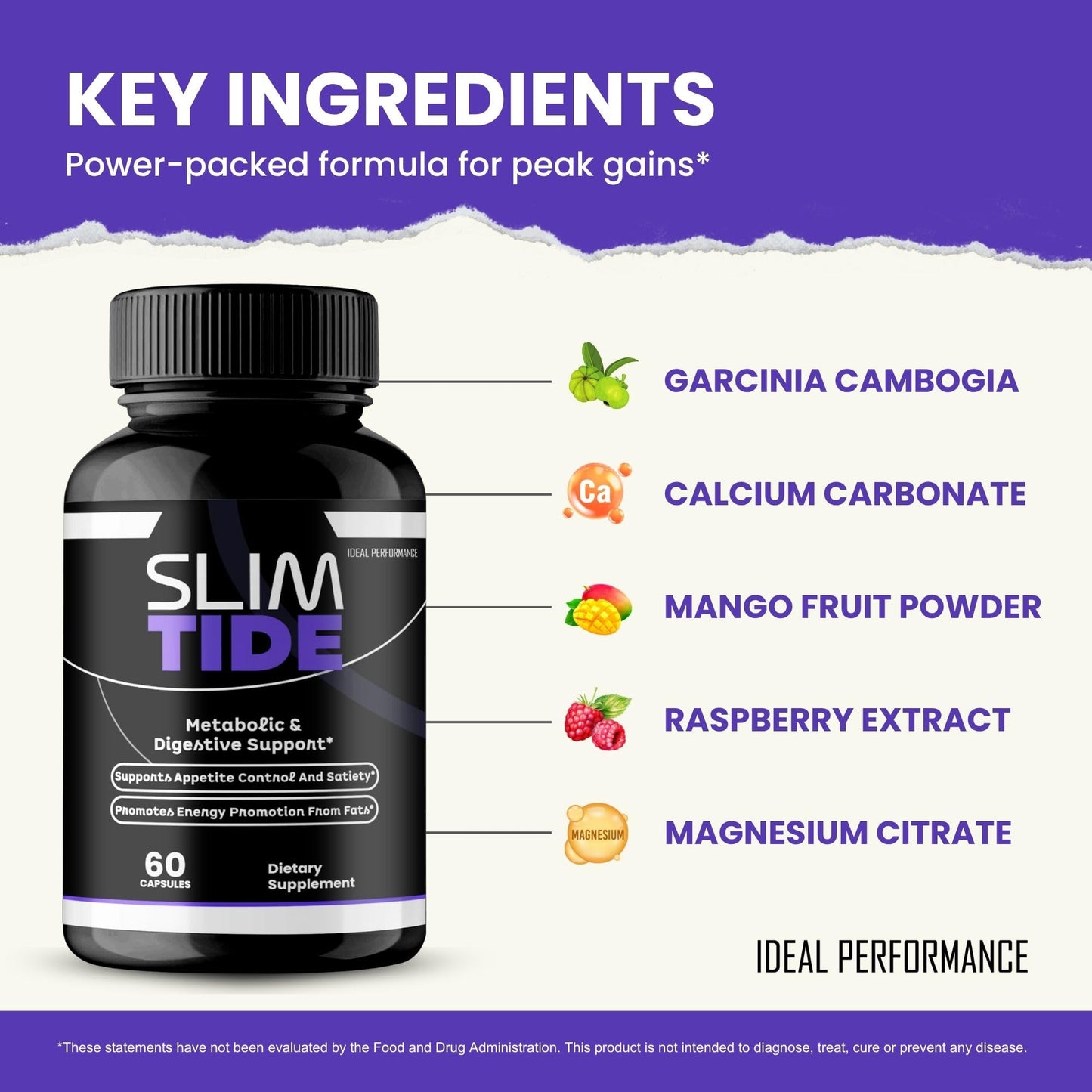 IDEAL PERFORMANCE SlimTide Capsules 180 Capsules