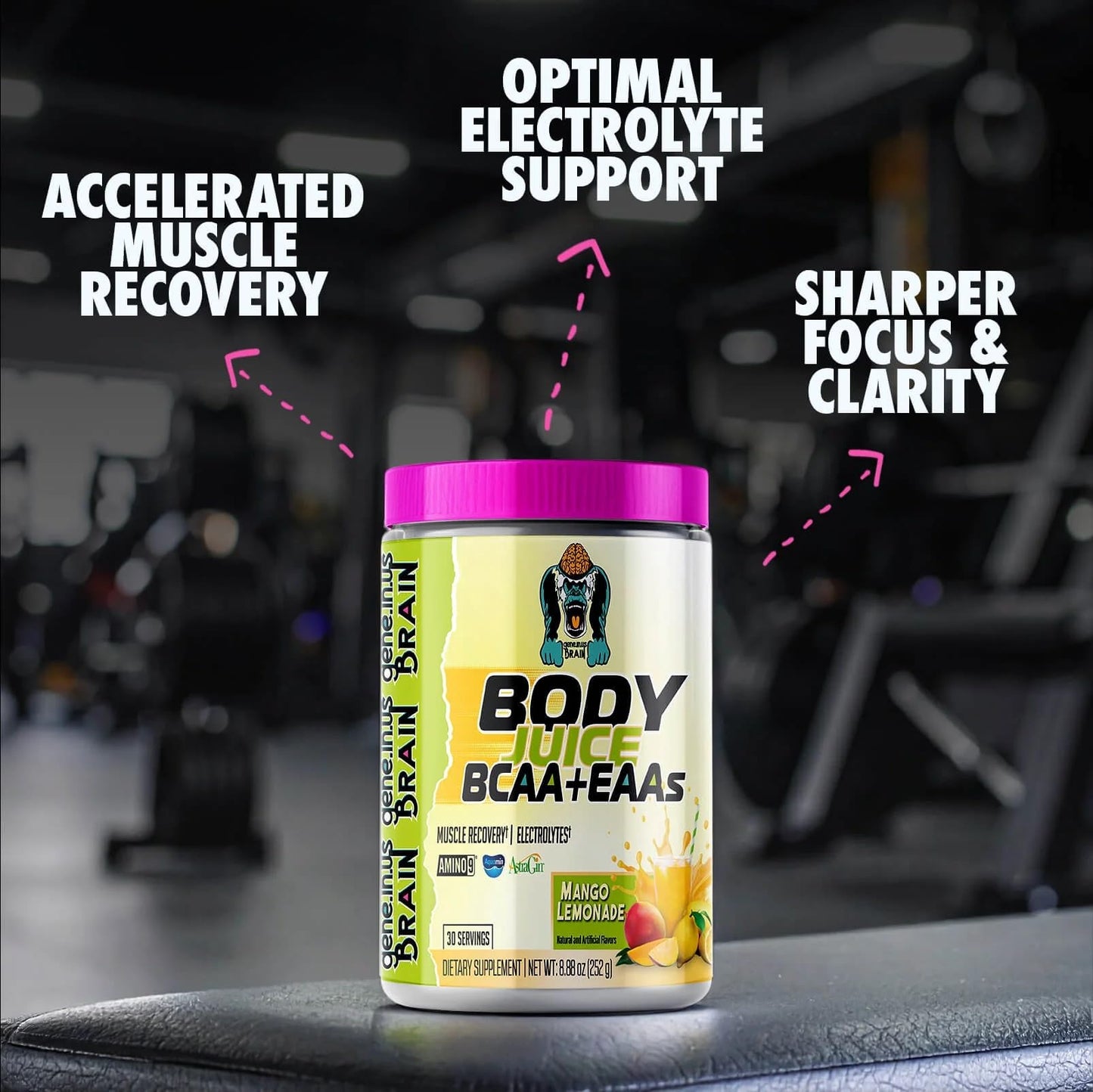 Gene in Us Brain Body Juice BCAAs and EAAs Powder 1